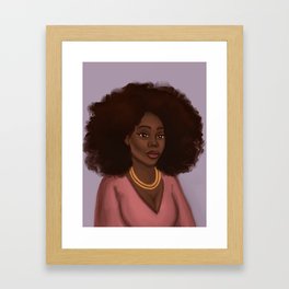 Kiara African American Woman  Framed Art Print