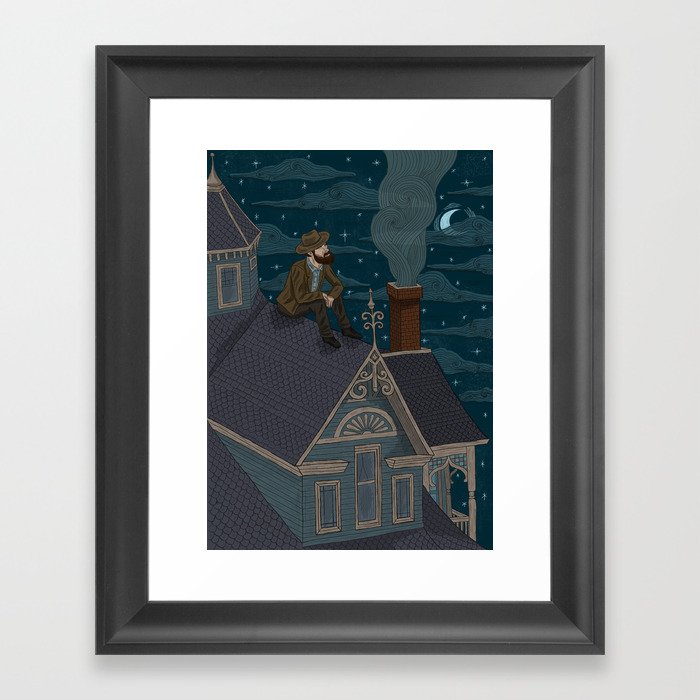 Rooftop Framed Art Print