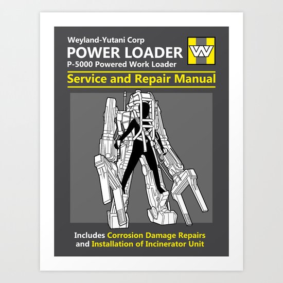 Power Loader Service and Repair Manual Art Print