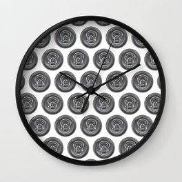 Beer can seamless pattern Wall Clock