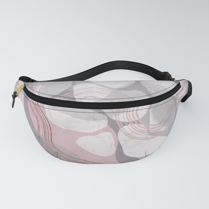 Abstract pink organic shapes  Fanny Pack