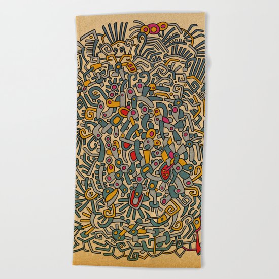 - fossils - Beach Towel