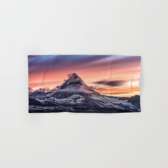 Mountains #fog #smoke Hand & Bath Towel