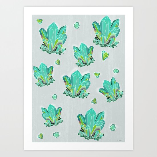 Emeralds Art Print