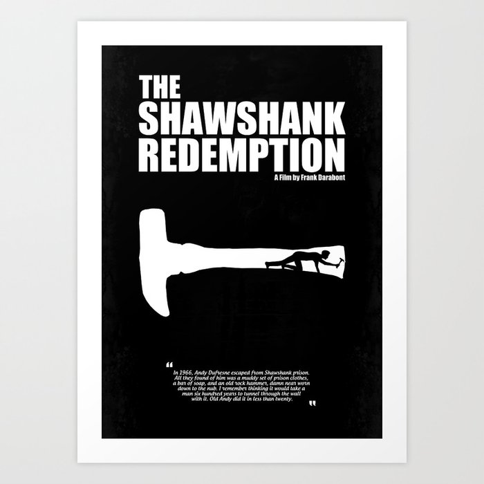 The Shawshank Redemption A Minimal Movie Poster A Film By Frank