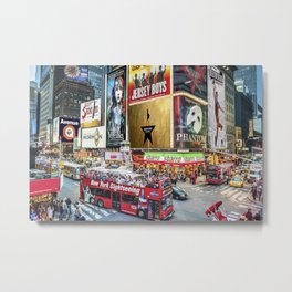 Times Square II Metal Print | Billboards, Musicals, Usa, Showbiz, Timesquare, Tsq, Musical, Billboard, Showbusiness, Photo 
