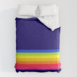 Vintage Rainbow Stripe Comforter
