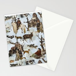 Vintage And Shabby Chic - Cold Snowy Dutch Winterday  Stationery Card