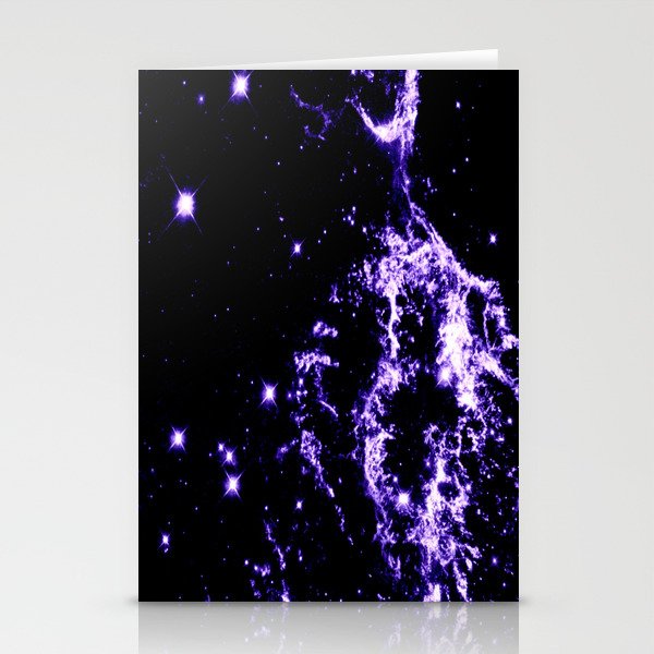 Galactic Electricity Purple Stationery Cards