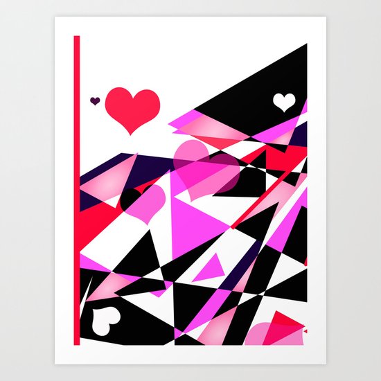 Single Track to Love 1 Art Print