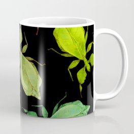 Leaf Insect Pattern Coffee Mug