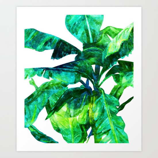 Banana Leaves #society6 #decor #buyart Art Print