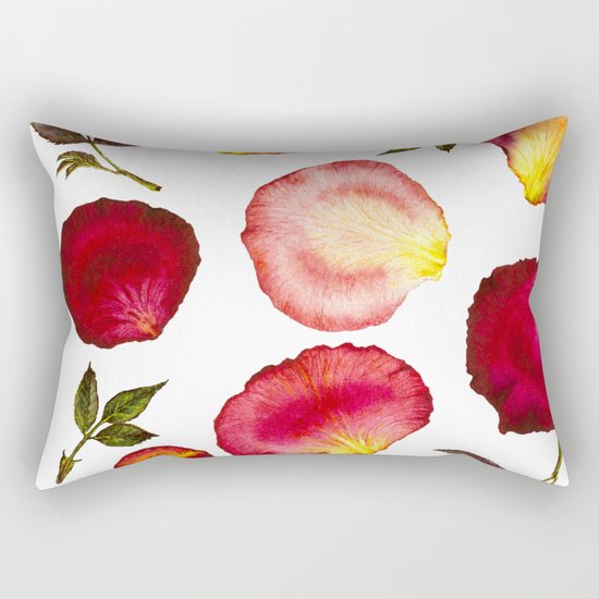 Rose Petal Pattern 01 Rectangular Pillow