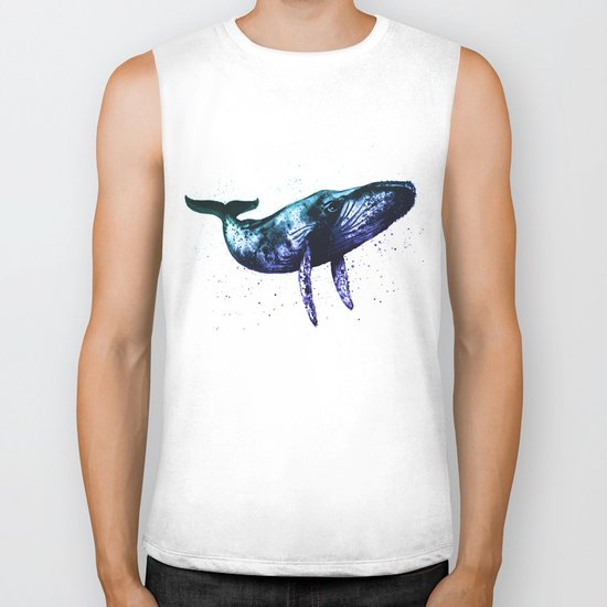 Humpback Whale Biker Tank