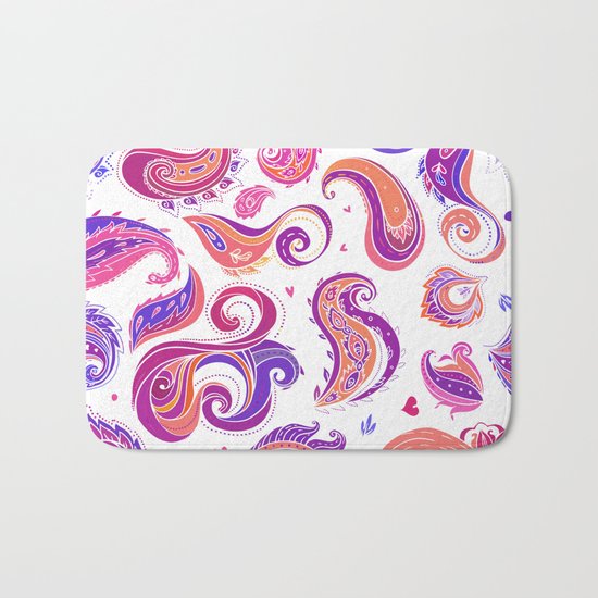 Indian Paisley Pattern 01 Bath Mat