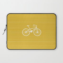 Yellow Bike by Friztin Laptop Sleeve