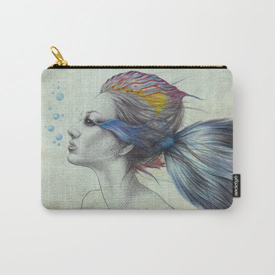 When I was a fish | textured Carry-All Pouch
