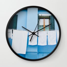 Burano in winter II Wall Clock