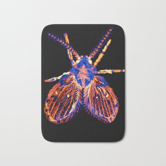 Drain Fly Inverted Bath Mat