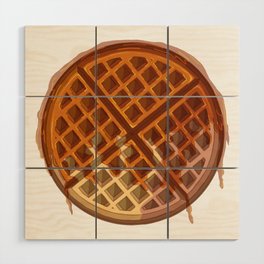 Waffle con caramelo Wood Wall Art