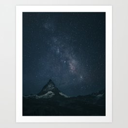 Matterhorn Milky Way Art Print