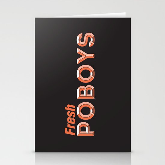 Fresh Poboys Stationery Cards