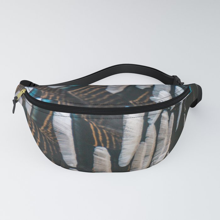 Feather Pattern - Turkeys Coat - Colorful Motif, Nature & Animal Photography Fanny Pack