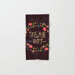 Fear Not Hand & Bath Towel | Other, Verse, Quote, God, Illustration, Flowers, Bible, Digital, Coloredpencil, Drawing 