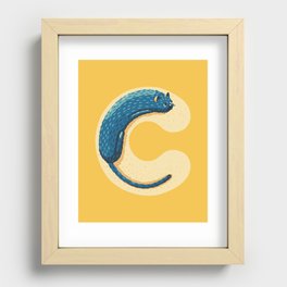 C for Cat Recessed Framed Print