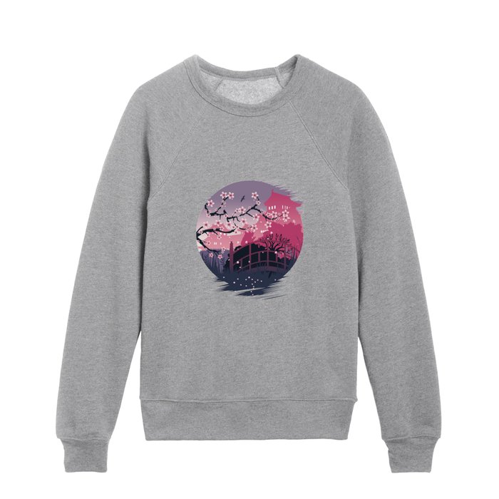 Dark Blossom Kids Crewneck