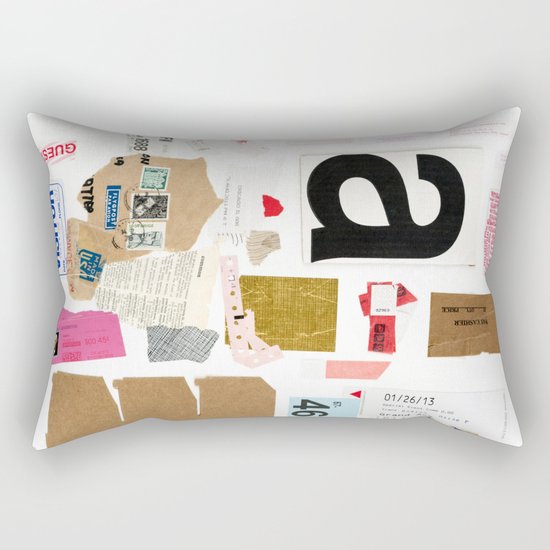 Paper Trail I Rectangular Pillow