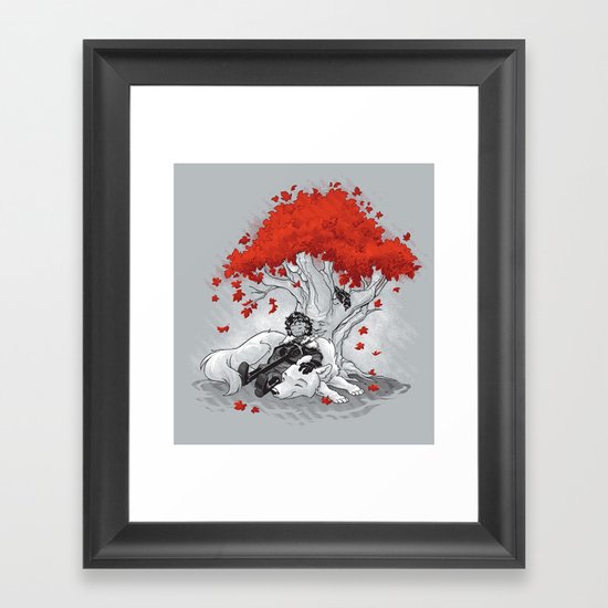 Dreaming of a Quiet Winter Framed Art Print