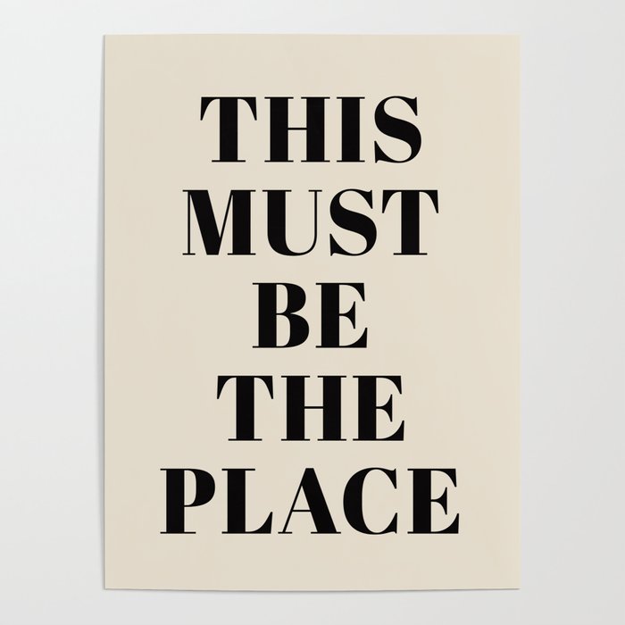 This Must Be The Place Poster