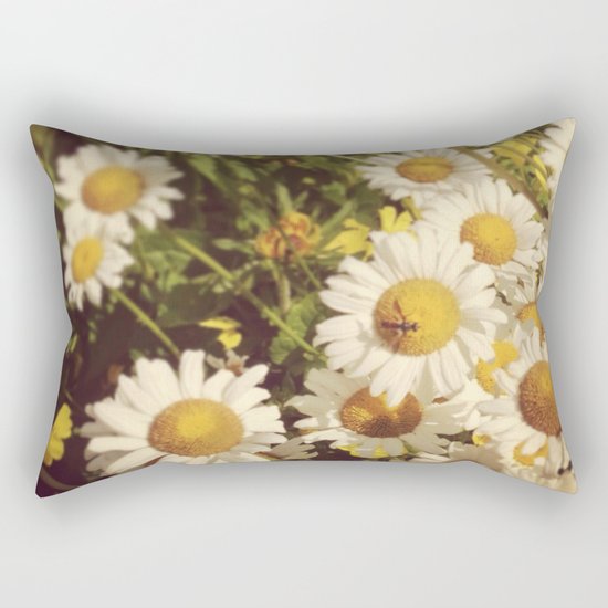 Garden Daisies Rectangular Pillow
