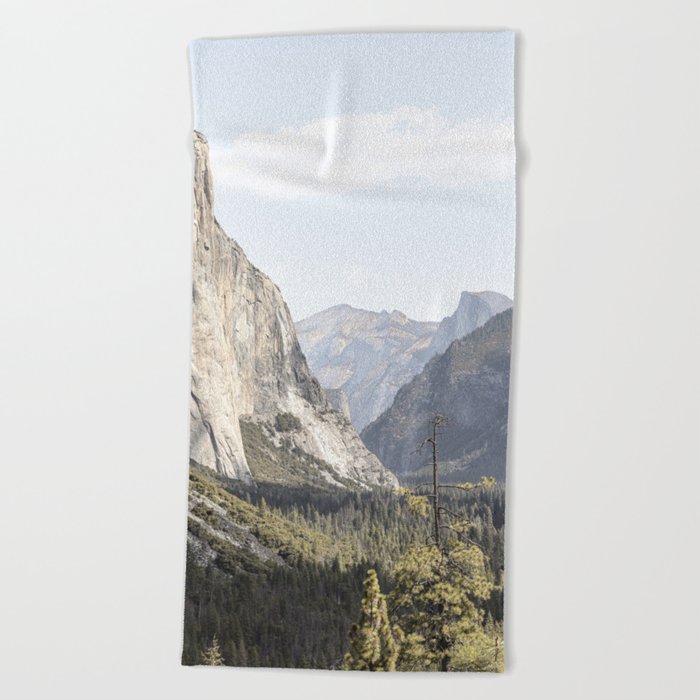 El Capitan Yosemite National Park Photo | California USA View Art Print | Nature Travel Photography Beach Towel