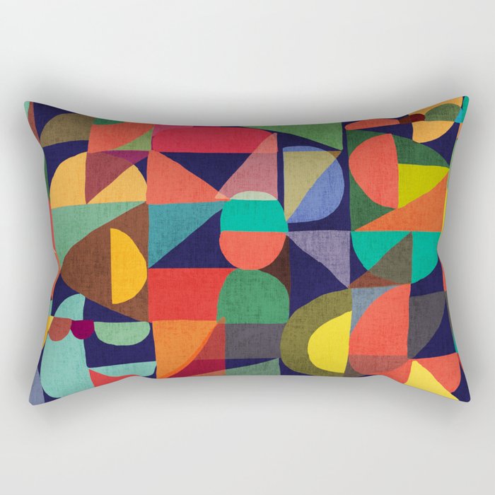 Color Blocks Rectangular Pillow