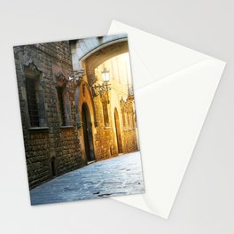 Barcelona - Early Morning in the Barrio Gotico Stationery Cards