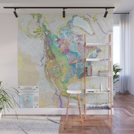 USGS Geological Map of North America Wall Mural