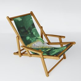 Butterfly on Green Sling Chair