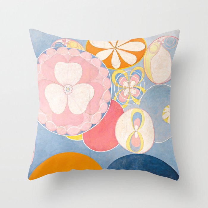 The Ten Largest No. 2 by Hilma af Klint Throw Pillow