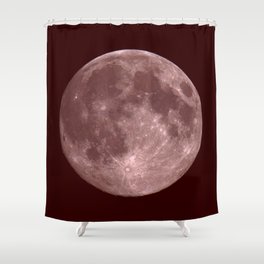 Burgundy Moon Shower Curtain