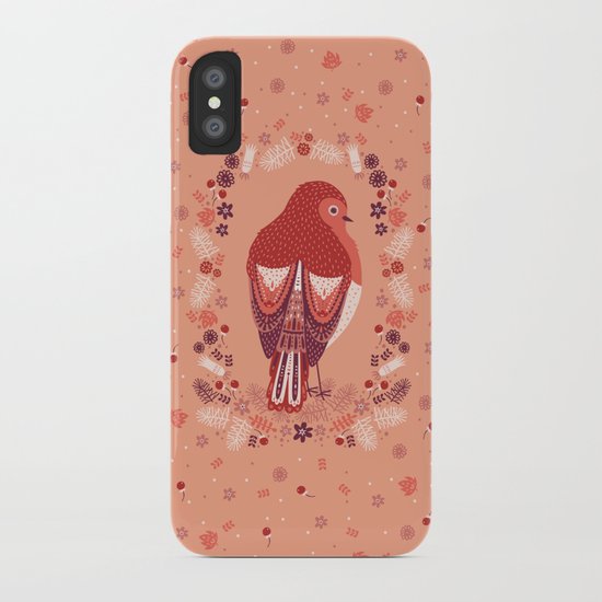 Petite Robin Red Breast iPhone Case