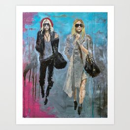 Mary-Kate and Ashley Art Print