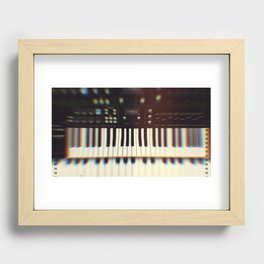 Piano Keyboard Synthesizer Recessed Framed Print