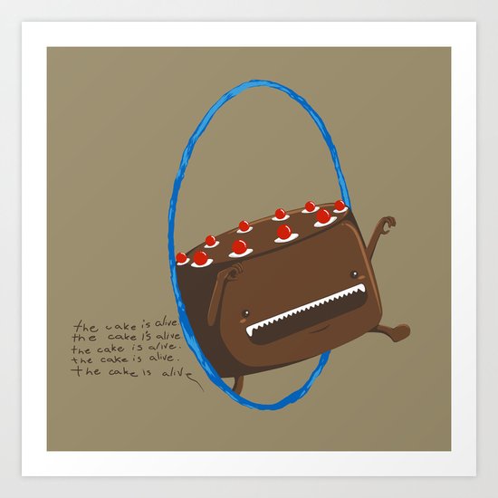The Cake is Alive Art Print