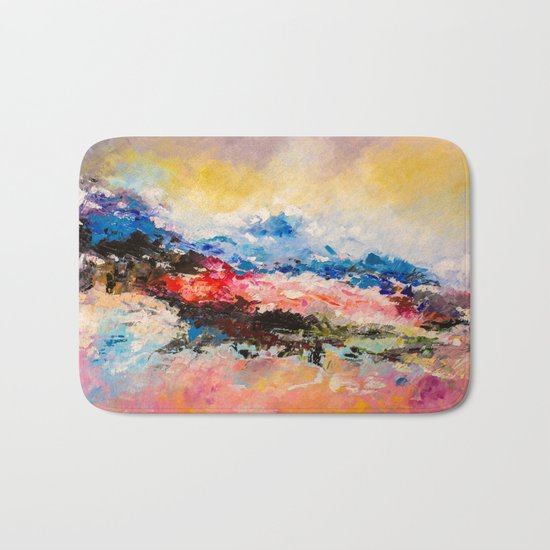 Dreaming volcano Bath Mat