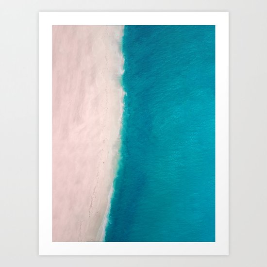 Beach + Sea Art Print