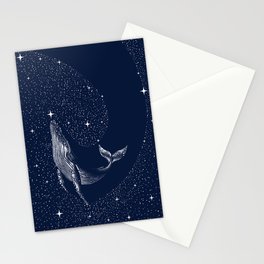 starry whale Stationery Card