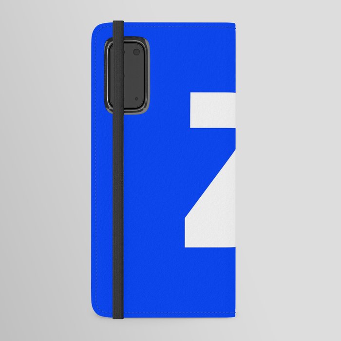 letter Z (White & Blue) Android Wallet Case