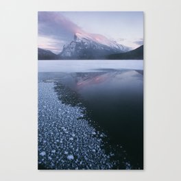 Sunset at Vermillion Lakes Canvas Print
